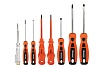 Набор 8 отверток Ермак PH1*100, SL4x100, PH2x100, SL6x100, SL3x75, SL5x75, PH0*75+тестер напряжения651-652