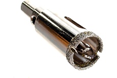 Коронка алмазная с центрирующим сверлом по керамограниту и керамике 20 мм HAGWERT 576220