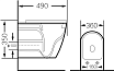 Подвесной унитаз Grossman Color GR-4455S 49x36x35 с микролифтом, белый