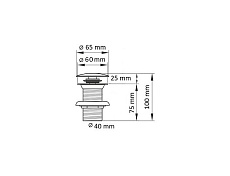 Раковина CeramaLux NC 78239XMP-3 50 см розовый