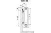 Стальной радиатор Purmo Compact C 22-300-1100 B EVRA F0Z2203011019E00