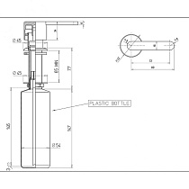 Дозатор для мыла Kerama Marazzi Logica, встраиваемый LO.dis.02\CR