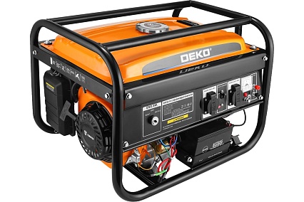 Бензиновый генератор Deko dkeg210-e, 3.2 квт, электростартер 065-1085-1