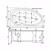 Акриловая ванна Aquanet Jersey 170x100 L/R