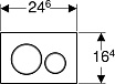 Кнопка смыва Geberit Sigma 20 115.882.14.1 черный матовый