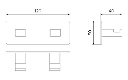 Крючок Timo Selene 10014/00 хром