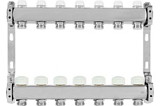 Коллекторная группа из нержавеющей стали ColSys 805 7 выходов, с отсечными и термостатическими клапанами 180522507