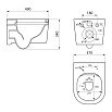 Подвесной унитаз Point Веста PN41701 с сиденьем микролифт, белый