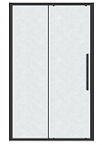 Душевая дверь Grossman Cosmo 130x195 шиншилла, черный матовый 100.K33.02.130.21.02