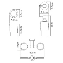 Дозатор жидкого мыла WasserKRAFT K-28289