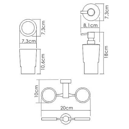 Дозатор жидкого мыла WasserKRAFT K-28289