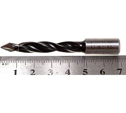 Сверло HW (7x40x70 мм; Z 2; S 10x20 мм; RH) для присадочного станка CMT 375.070.11