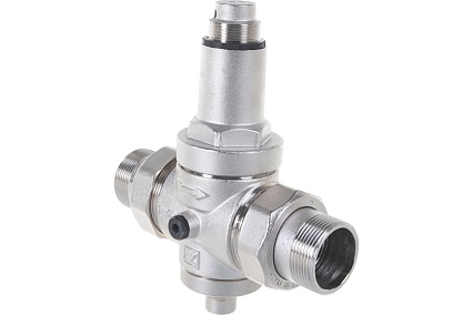 Редуктор давления MALGORANI Eurobrass с американками, НН, 1"1/2, PN25, никель 142.112.N