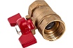 Шаровой кран ProfEco 1/2 ВР-ВР, муфтовый, бабочка, Ду15, Ру20 11Б27п1 PE-12FFB