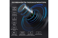Цифровой детектор утечки взрывоопасных газов iCartool 0-1000 ppm IC-M101A