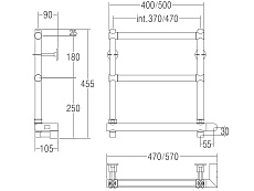 Полотенцесушитель электрический Margaroli Sole 5404703CRNB хром