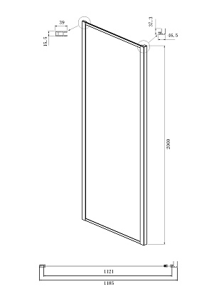 Душевой уголок Ambassador Forsa 150x120 17021121AX-120AX прозрачный, хром