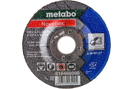 Диск шлифовальный по стали 115x22,2 мм Metabo 616460000