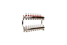 Коллекторная группа VRT 1&quot;х3/4&quot;, евроконус, 8 выходов, c расходомерами 530147