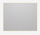 Зеркало Vincea VLM-4F100BG-2 100x80 см, сенсорный выключатель, антипар, диммер, брашированное золото