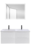 Мебель для ванной BelBagno Marino 120 см, высота 55 см Bianco Lucido