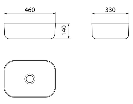 Раковина Point Веста PN43701WB 46 см белый