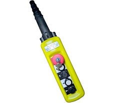 Пульт ООО КРАНЭЛЕКТРО &quot; ХАС-А4913К, 4 кнопок, 2 скорости, авар. стоп, ключ 00000014721