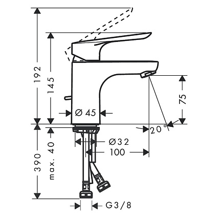 Душевой набор Hansgrohe Logis E SetLogisE70B (71177000+71610000+26532400)