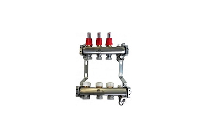 Коллекторный блок Gekon для теплого пола 1x3/4EU 3 отвода GK 72103