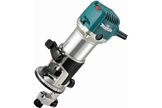 Кромочный фрезер Makita 710 Вт, 10000-34000 об/мин,цанга 6 и 8 мм, копировальная втулка 10 мм, параллельный упор, адаптер пылеудаления, ключи - 2 шт RT0702C
