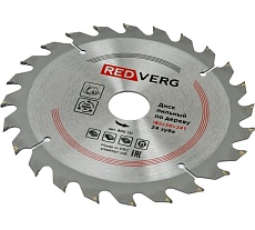 Диск пильный по дереву твердосплавный (185х30/20/16 мм; 24 зуба) Redverg 6621218