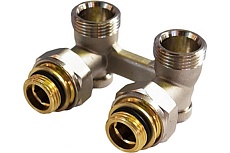 Узел нижнего подключения радиатора DN.ru 1/2x3/4 угловой D220-02197