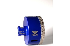 Коронка алмазная по керамограниту PRO 80 мм, M14 KEOS DC80M14