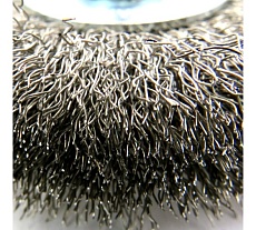 Щетка дисковая EuroBrush Д80x19 c хв-м д6x30, ворс гофр нерж сталь 0,20, до 20000 об/мин код 13-092 EB-D80SS3