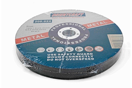 Диск отрезной по металлу 180x1.6x22.2 мм, 10 шт Orientcraft OC1801622210