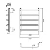 Полотенцесушитель водяной Domoterm Стефано П5 400x500 хром