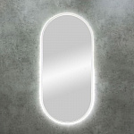 Зеркало Art&Max Bari 150x70 см, с подсветкой белый матовый