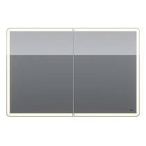 Зеркальный шкаф Lemark Element 120x80 с подсветкой LM120ZS-E, белый глянец