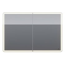 Зеркальный шкаф Lemark Element 120x80 с подсветкой LM120ZS-E, белый глянец