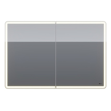 Зеркальный шкаф Lemark Element 120x80 с подсветкой LM120ZS-E, белый глянец