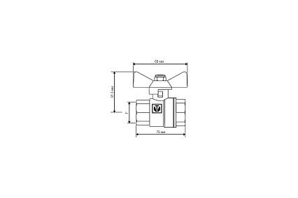 Шаровой кран 1" Valtec VT.219.N.06 36920