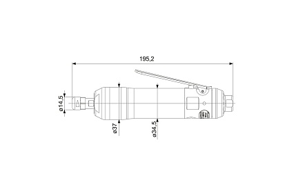 Прямая шлифовальная машинка DEPRAG GDS030-180BXE 061300A