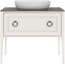Тумба с раковиной Kerama Marazzi Plaza Classic 100 см, 1+1 ящик, белый