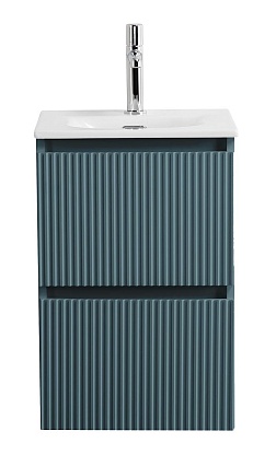 Тумба с раковиной BelBagno Uno-Mini 40 см Голубой матовый