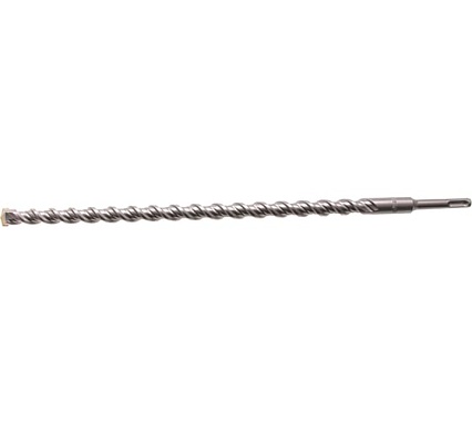 Бур по бетону, двойная спираль, Cobalt W-tip (18x460 мм; SDS PLUS) Denzel 705045