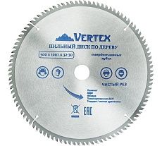 Диск пильный по дереву (300х32-30 мм; 100 зубов) Vertextools 300-100-32