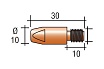 Наконечник токопроводящий 10 шт, CU-E, М8x30 мм, d=0.8 мм для горелок mig/mag Энаргит CU-E-M8-30-08-10