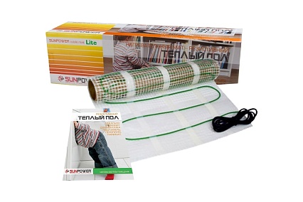 Нагревательный мат Sun Power SPCM Lite-4 м2, 600 Вт SPCM Lite /4,0