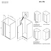 Душевая дверь Am.Pm Sunny W87G-100-1P-MT 100x190 прозрачное, хром матовый