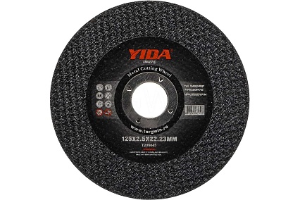 Круг отрезной абразивный по металлу 125x2.5х22.2 мм YIDA TORGWIN T296045
